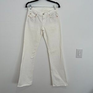 7 for all Mankind Original Bootcut Jeans In Clean White SZ 28